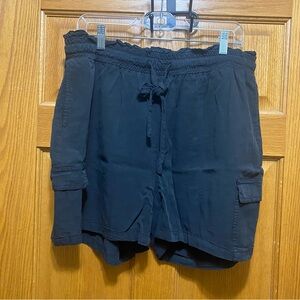 Thread & Supply Black Cargo Shorts